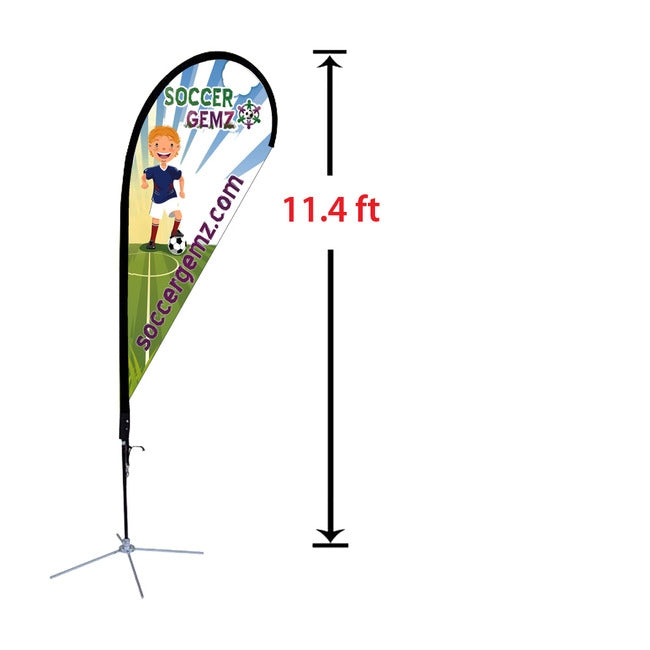 Replacement 39" x 93" Medium Tear Drop Flag