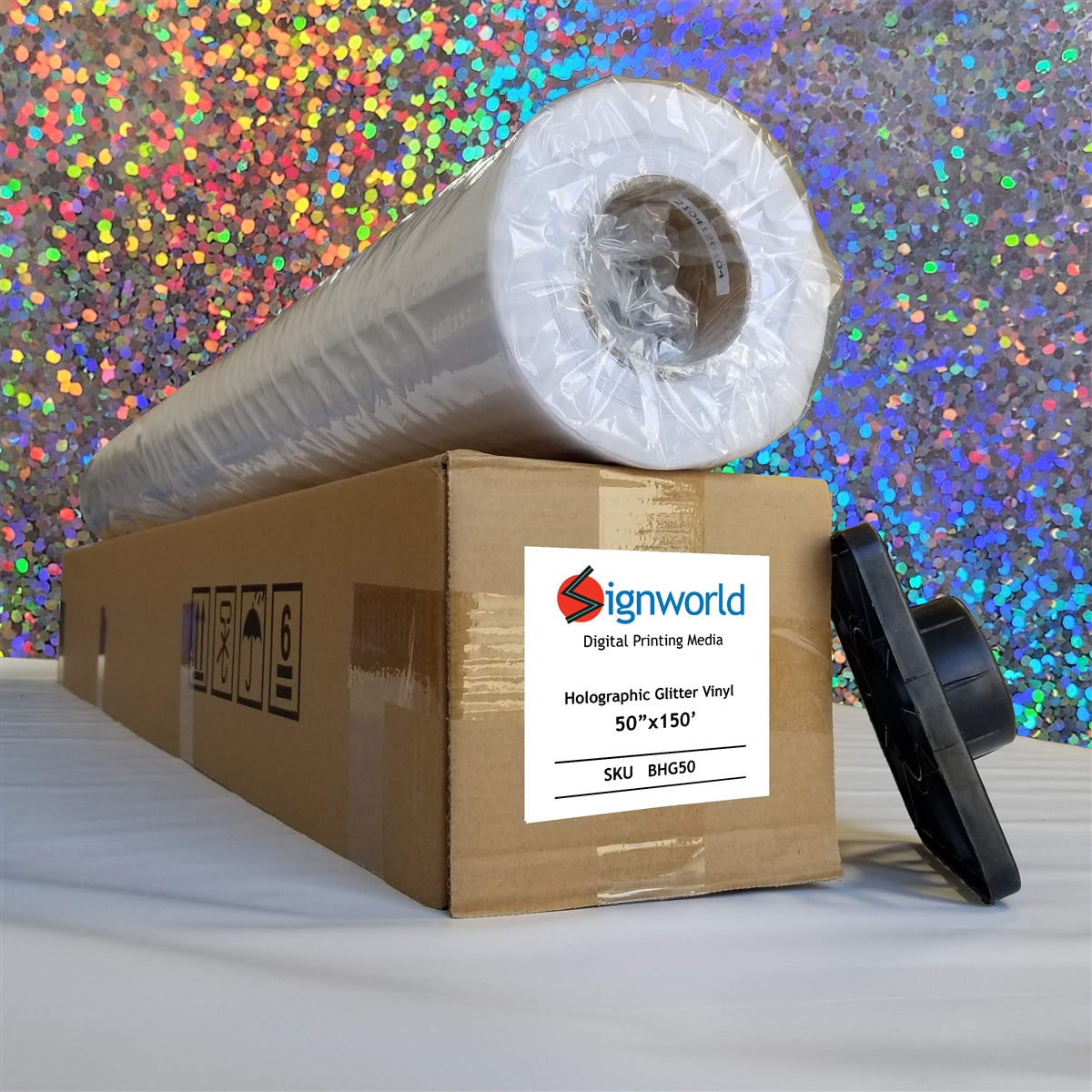 Signworld Holographic Glitter Adhesive Vinyl 50"x150'