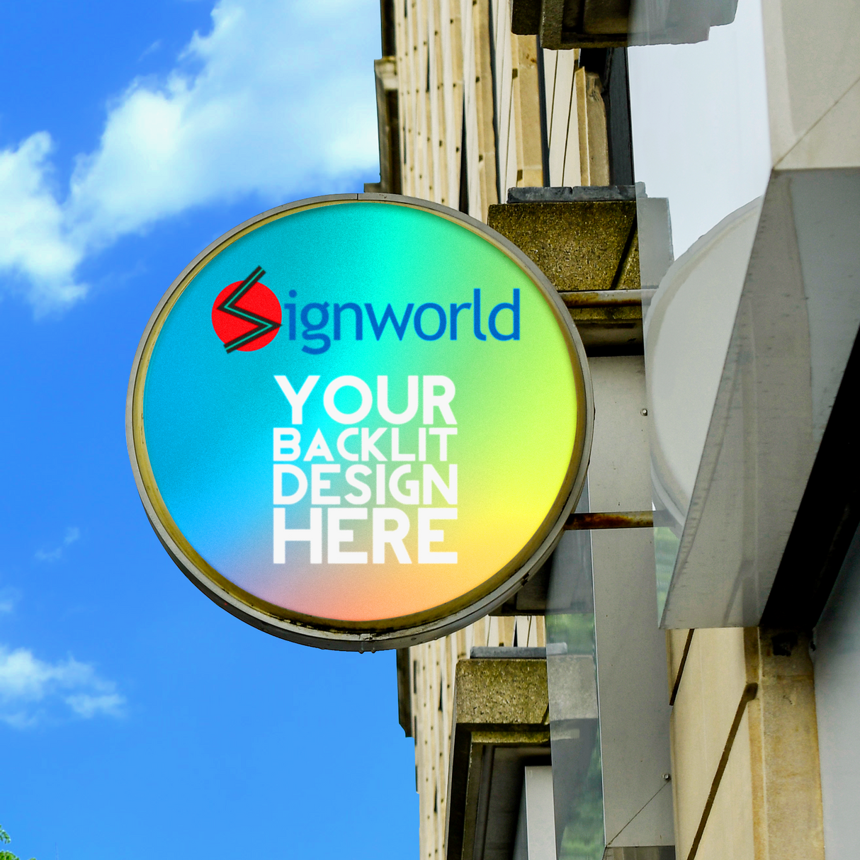 Custom Size Backlit Film Printing - Adhesive Back