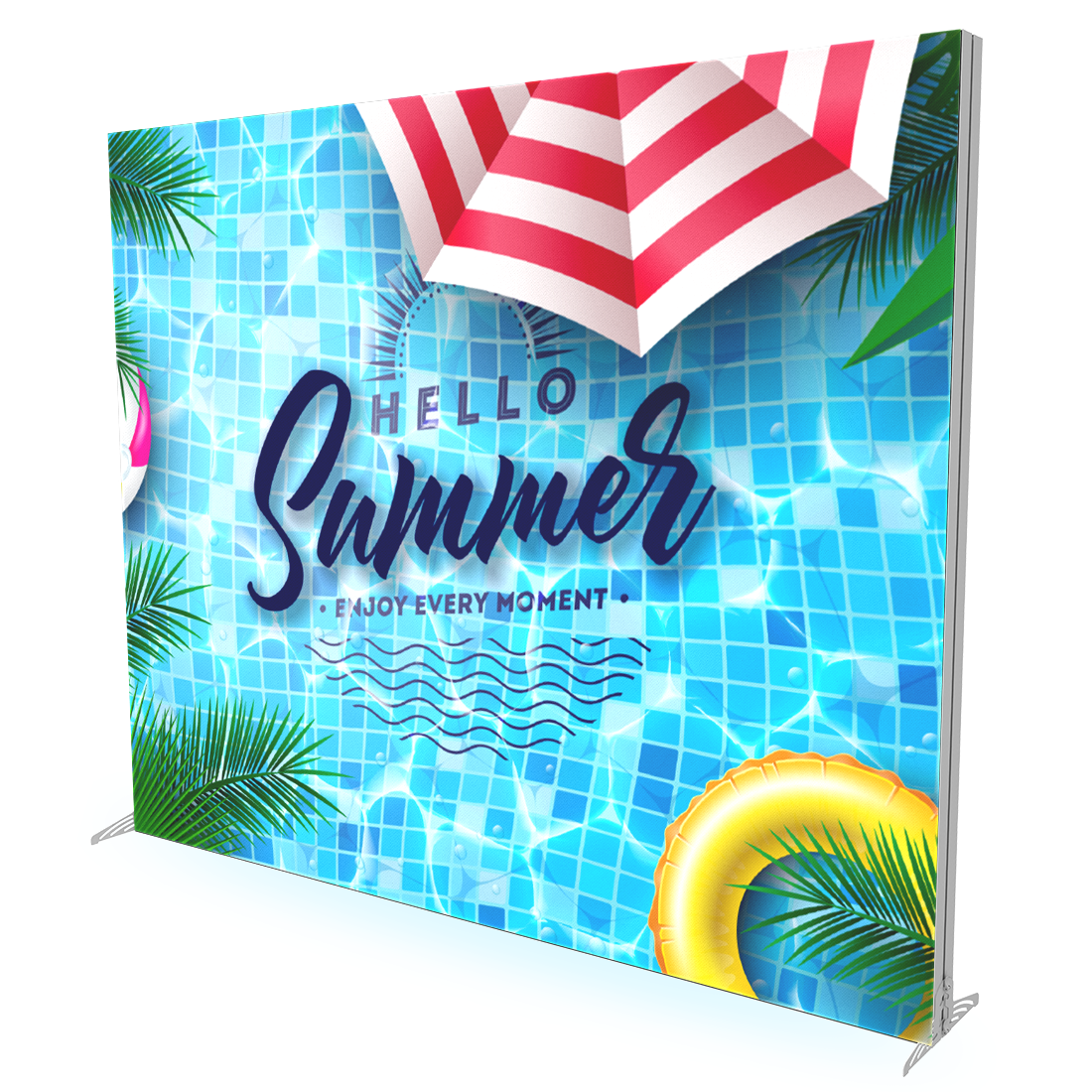 10FT Slim Modular Lightbox Display with Fabric Print