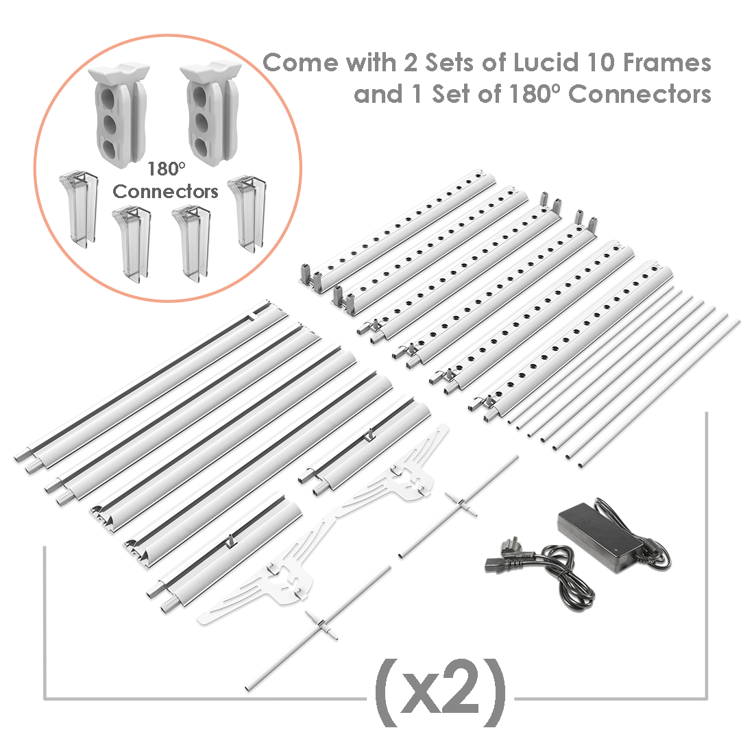 20FT Slim Modular Lightbox Display with Fabric Print