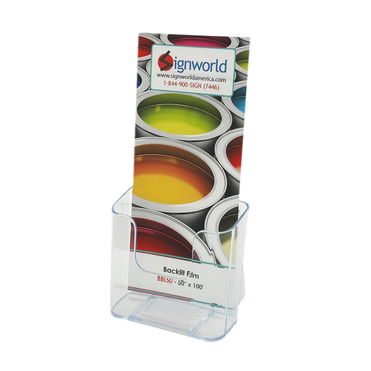 Tri-Fold Brochure Holder - 1 Pocket