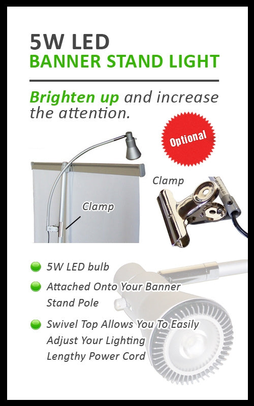 HD Retractable Banner Stand 36" with Vinyl Print