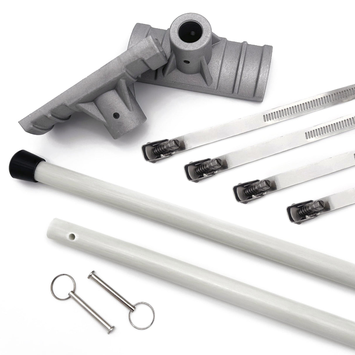 Street Pole Banner Brackets 36" Double Set - Hardware Only