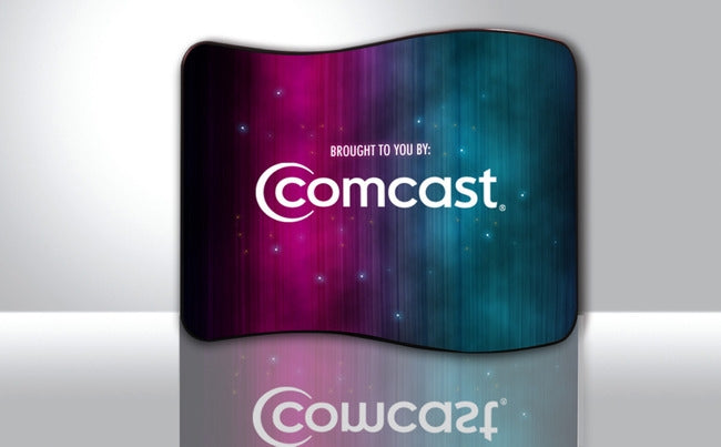 10 ft S Shaped Curve Tube Display - Display Frame Only