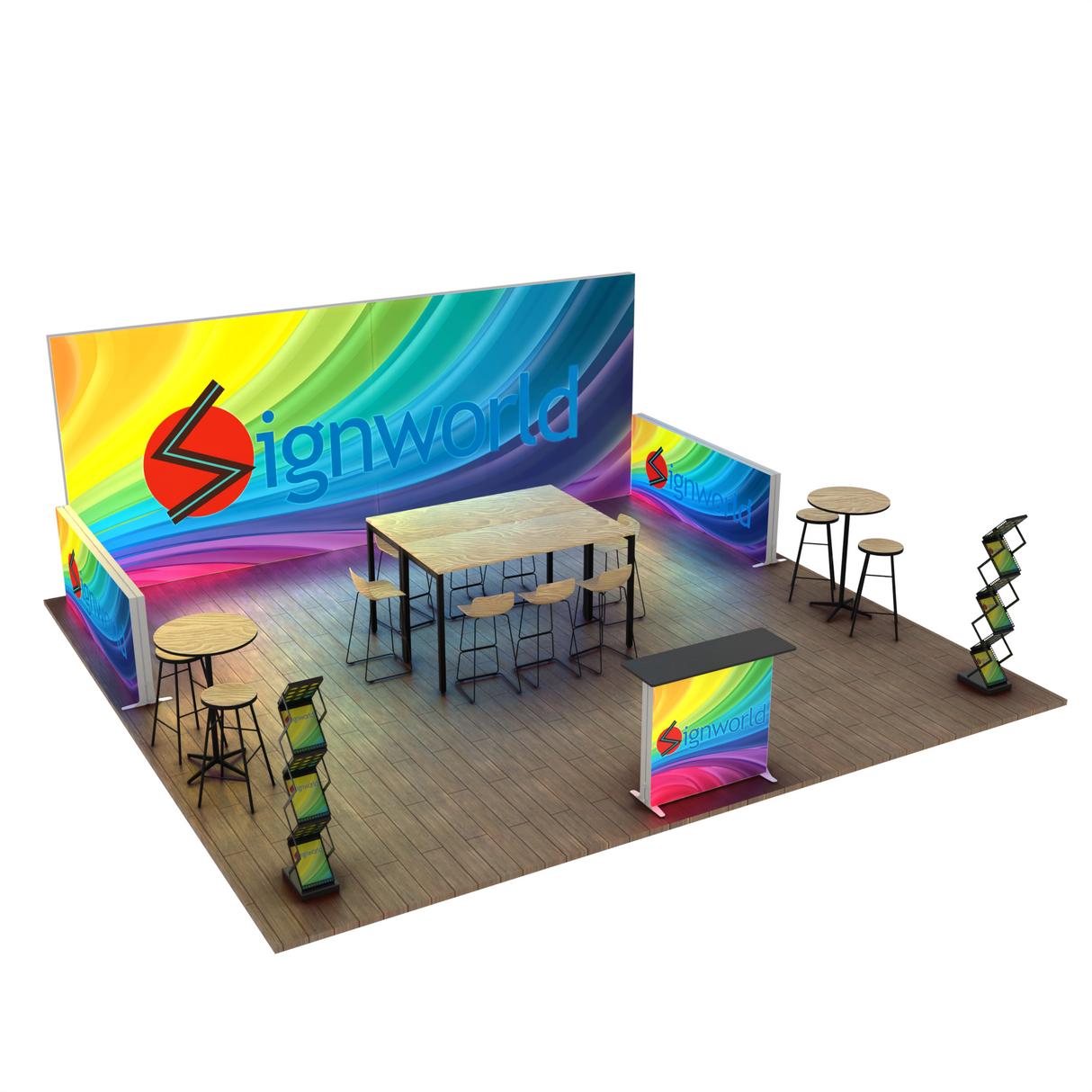 20FT Trade Show Backlit Display Set -D3