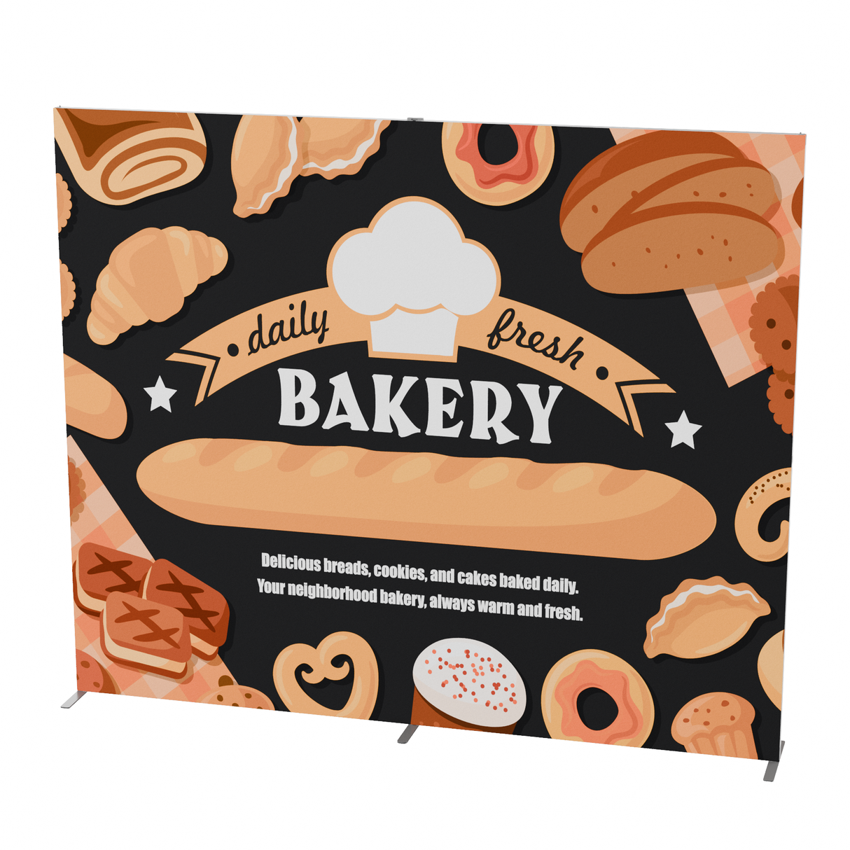 10 ft Ultrathin Display with Double Sided Print