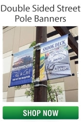 Double Sided Street Pole Banners