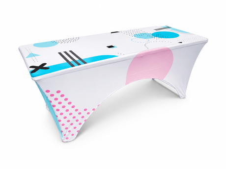 8 Ft 3-Sided Stretch Table Throw
