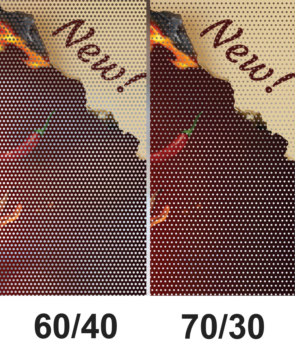 Window Perf Sample 60/40 Perforated Window Vinyl ( window perf ) 54