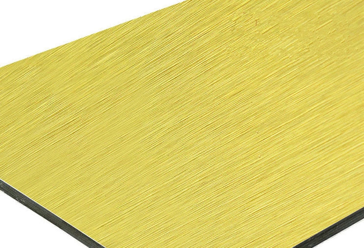 Gold Composite Panel Aluminum Composite Panel - Brush Aluminum Gold – Display-Wholesale.com
