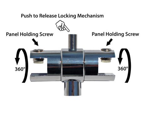 Cable Display Systems: Universal Double-Sided Clamp - 6 pcs
