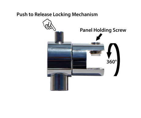 Cable Display Systems: Universal Single-Sided Clamp - 6 pcs