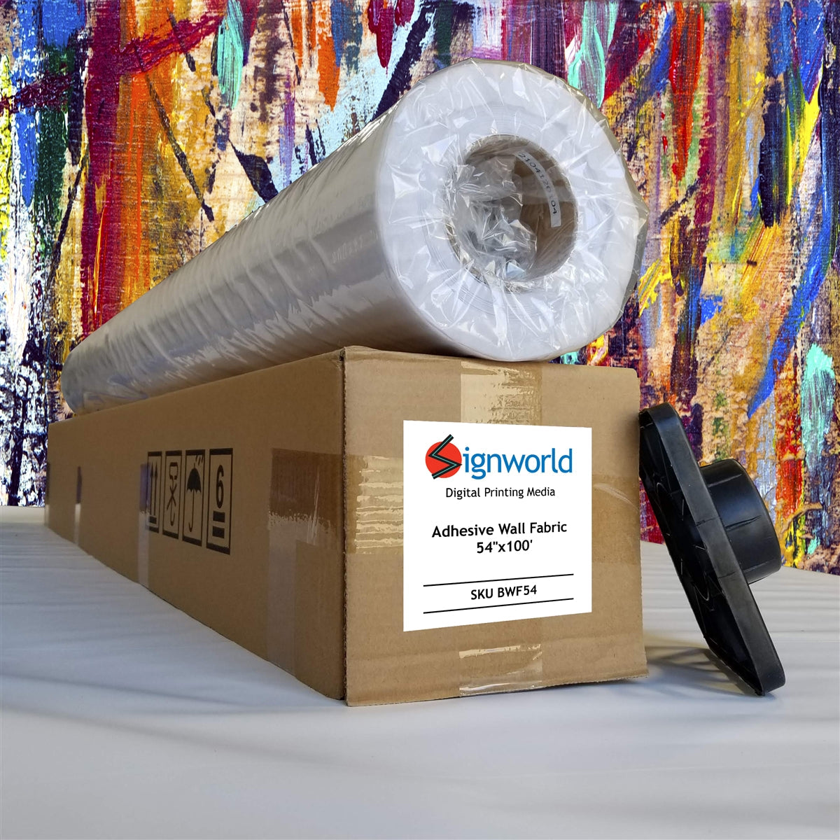 Signworld Adhesive Graphic Wall Fabric 54"x100' - Repositionable