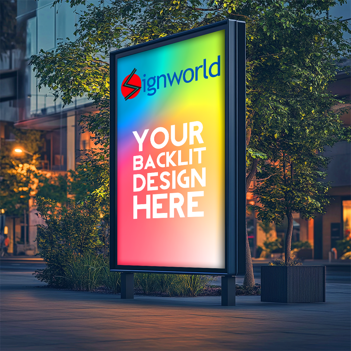 Backlit Filming Custom Size Backlit Film Printing - Non-adhesive Back – Display ...