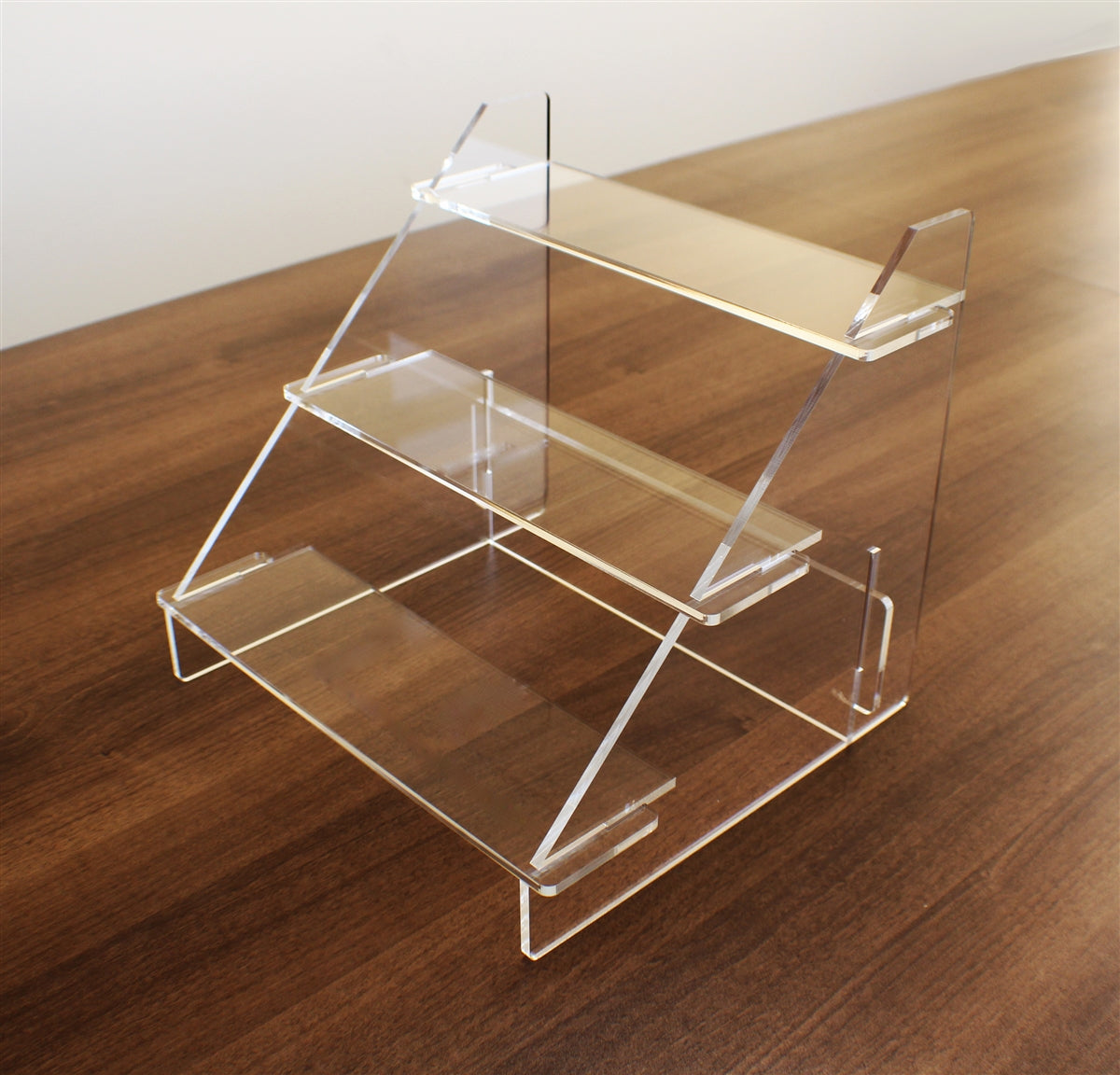 Display Standee Interlocking Base 3-Tier Interlocking Stair Display Stand (12