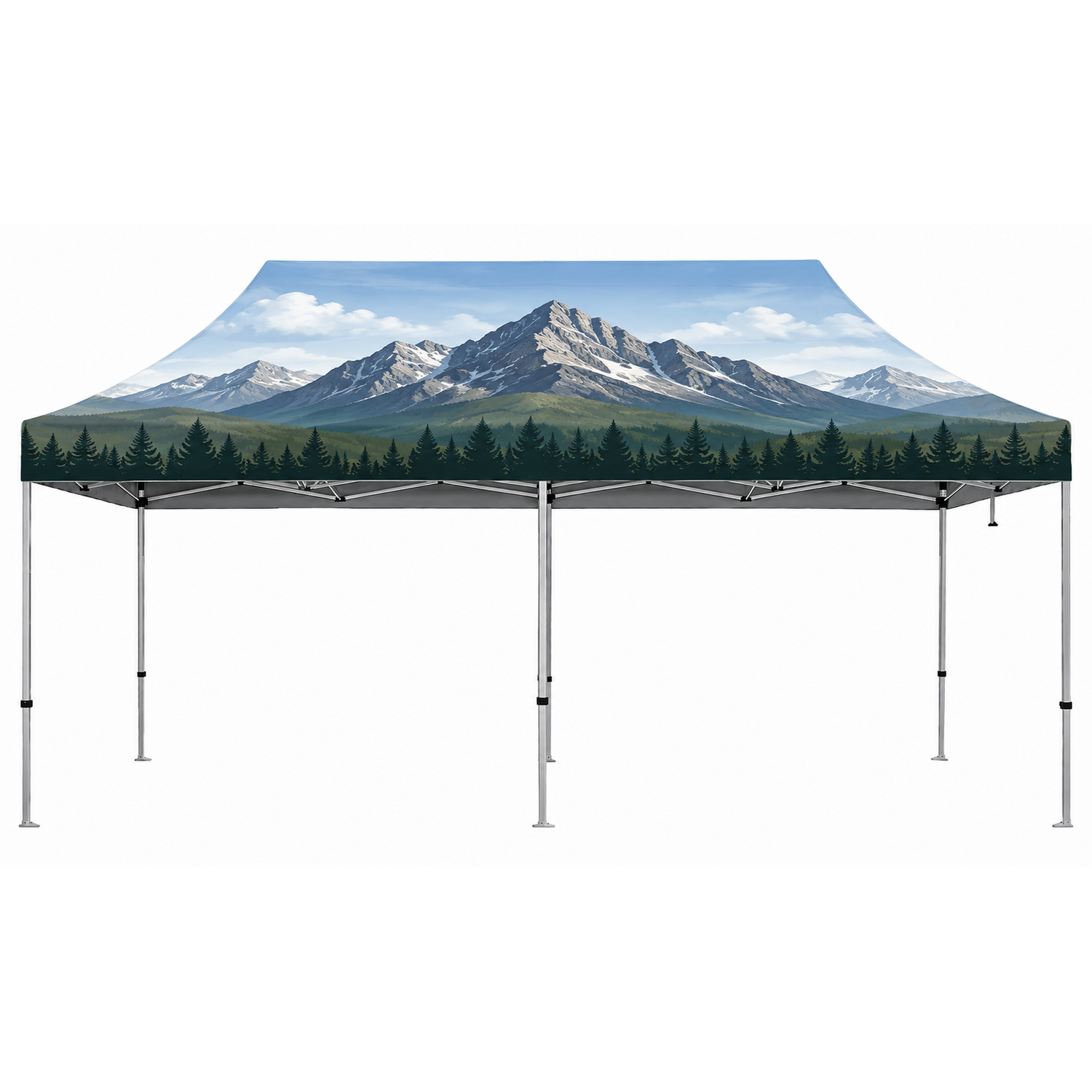 20 ft by 10 ft Canopy Pop Up Tent With Print