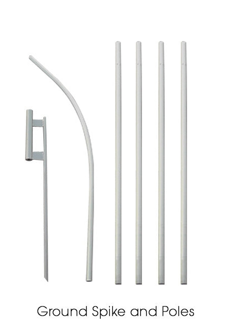 16 Ft Advertising Feather Flag - Hardware Only