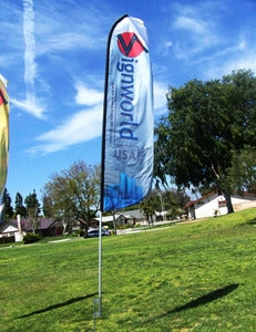 16 Ft Double-Sided Feather Flag Kit