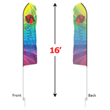 16 Ft Feather Flag Kit