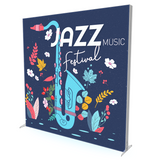 8FT Slim Modular Lightbox Display with Double Sided Fabric Print