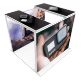 Tunnel Modular Lightbox Display with Double Sided Fabric Print Set
