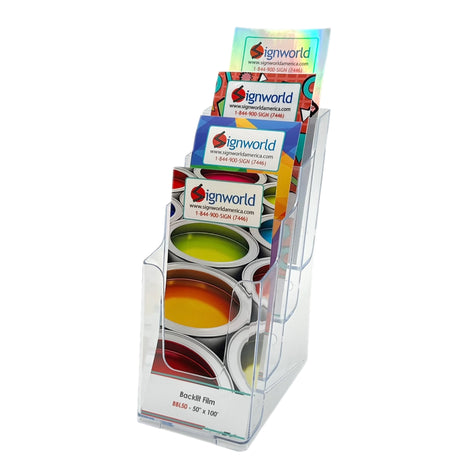 Tri-Fold Brochure Holder - 4 Pockets