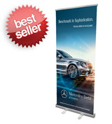 Retractable Roll Up Banner Stand 33" - Stand Only