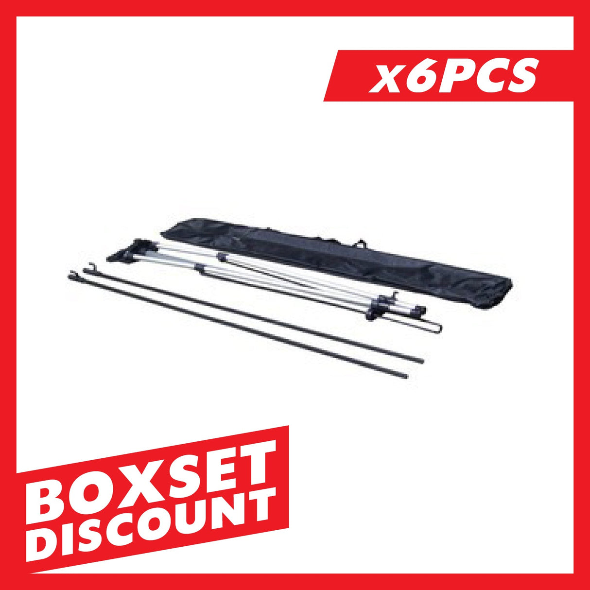 Large X Banner Stand 48" x 78" - Stand Only [BOX SET OF 6]