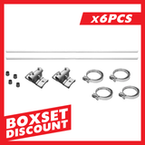 Double Sided Street Pole Banner Bracket 18" -Hardware Only BOX SETS [QTY 6 PCS]