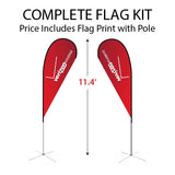 Medium Tear Drop Flag Kit