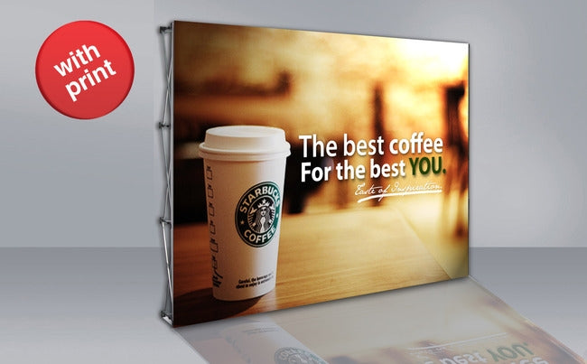 10 ft Fabric Pop Up Display with Fabric Print – Display-Wholesale.com