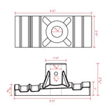 Street Pole Banner Brackets 36" Double Set with (2) 36" x 48" Vinyl Banners