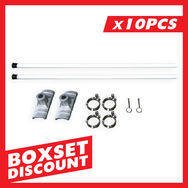 Street Pole Banner Brackets 18" - Hardware Only BOX SETS [QTY 10 PCS]