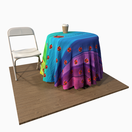 Custom Printed Round Table Cover