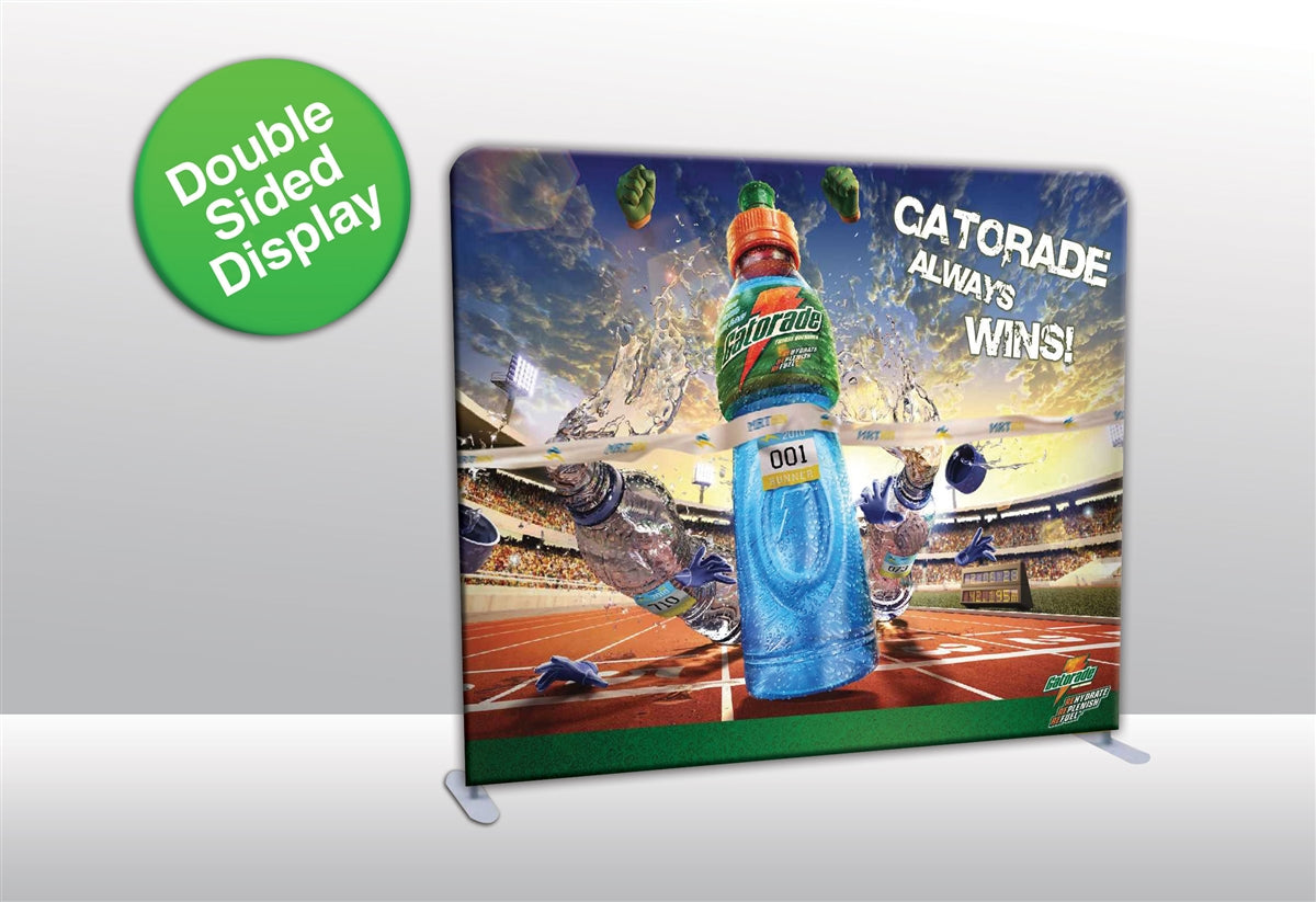 10 ft Straight Tube Display with Fabric Print – Display-Wholesale.com