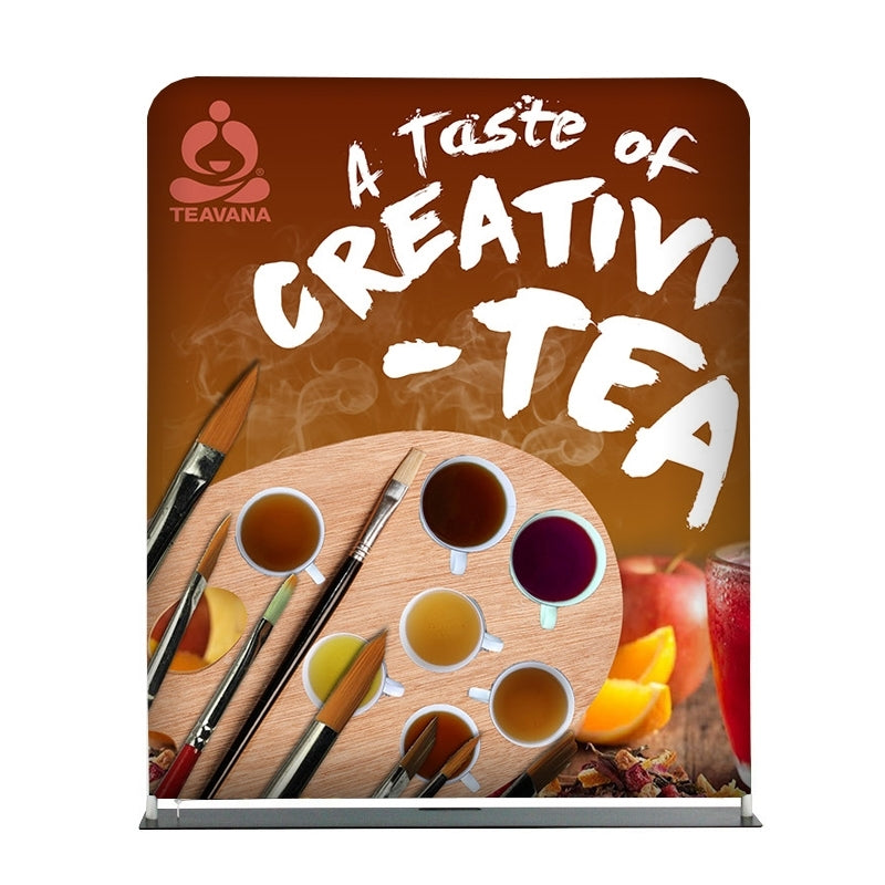 5 ft Straight Tube Display With Fabric Print