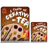 5 ft Straight Tube Display With Double Sided Fabric Print