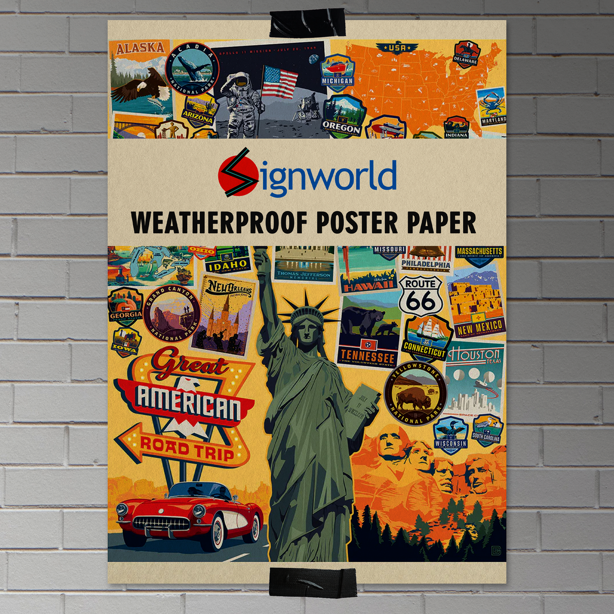 Custom Size Weatherproof Poster Paper Printing