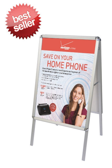 A-Frame Snap-Open Sidewalk Poster Stand - Stand Only – Display ...