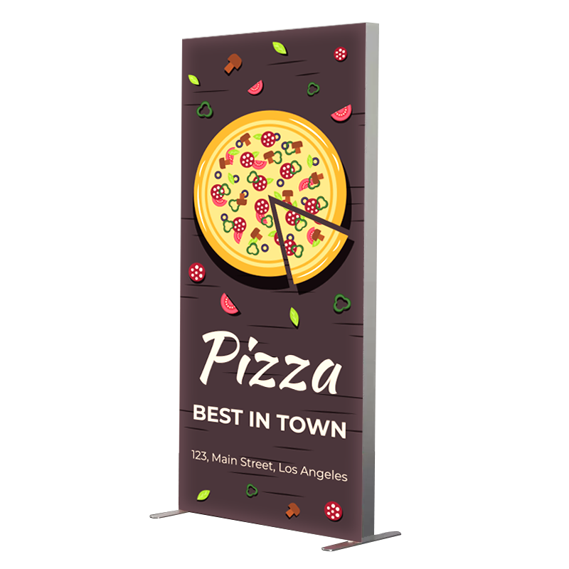 Premium LED Backlit SEG Lightbox Display - with Double Sided Fabric Print