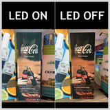 Illuminated 5 ft Pop Up Display with Fabric Print
