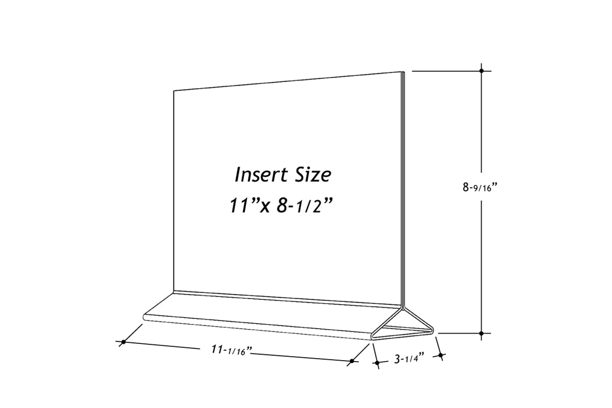 Top Load Display Acrylic Top Loading Display Sign Holder 11