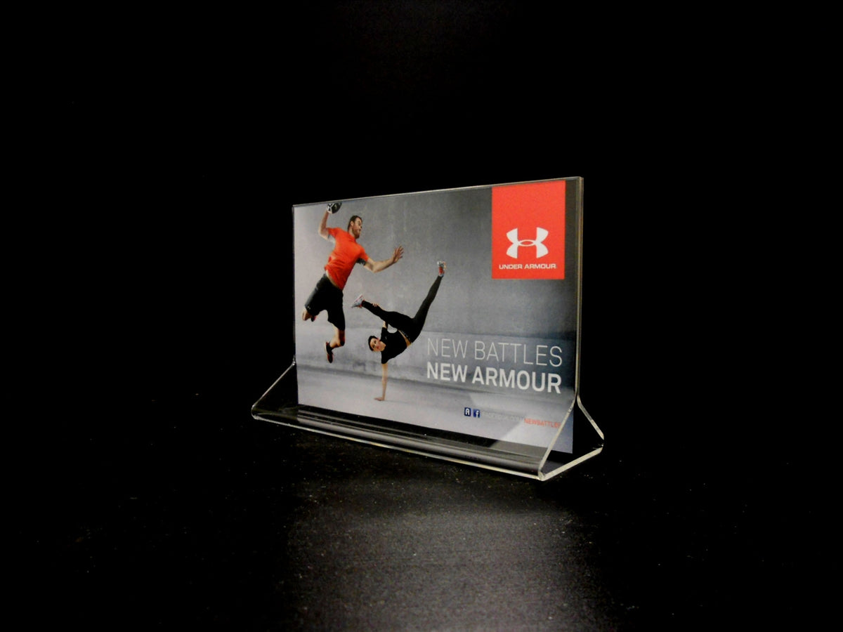 Top Load Display Acrylic Top Loading Display Sign Holder 4