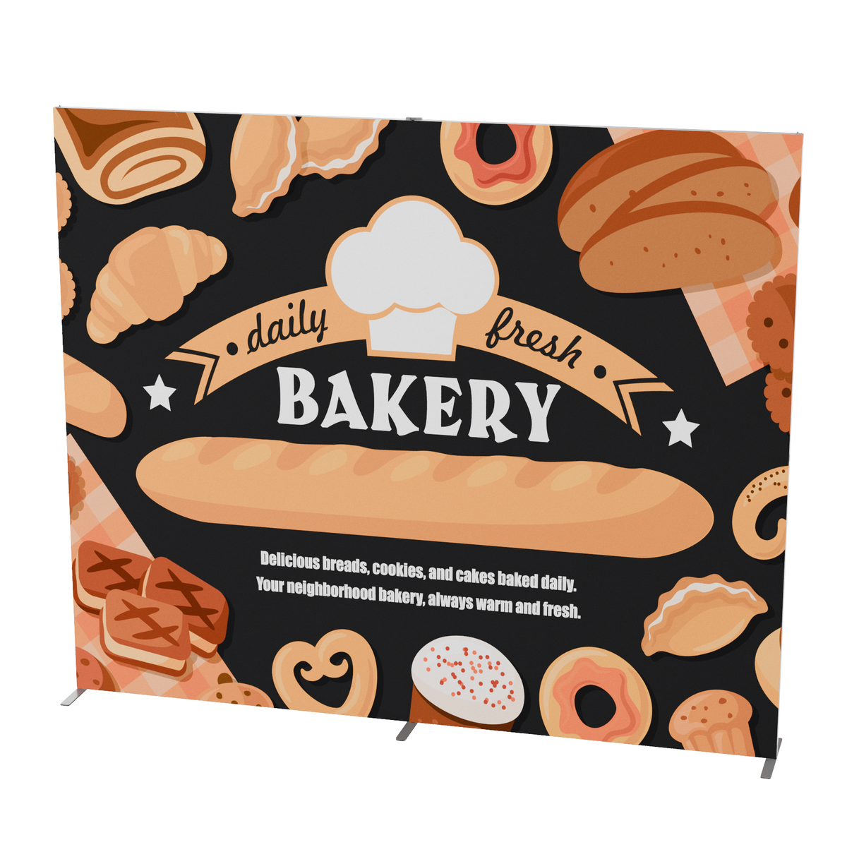 10 ft Ultrathin Display with Double Sided Print – Display-Wholesale.com