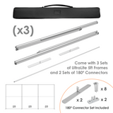 15 ft Ultrathin Display with Double Sided Print