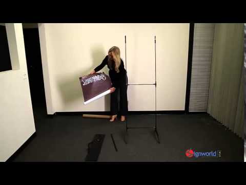 H Banner Stand 24" x 63" - Stand Only [BOX SET OF 6]