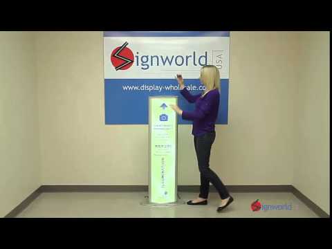 Standing LED Light Box Sign with Vinyl Prints