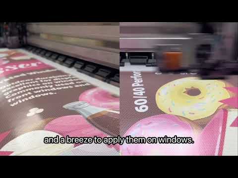 60/40 Perforated Window Vinyl ( window perf ) 54" X 150'