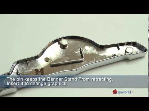 HD Retractable Banner Stand 24" - Stand Only [BOX SET OF 4]